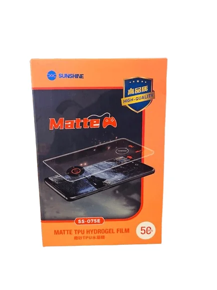 PELÍCULA DE HYDROGEL MATTE 50 PCS (SUNSHINE – SS-075E)