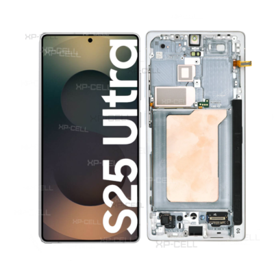 PANTALLA COMPATIBLE PARA SAMSUNG S25 ULTRA CON MARCO WHITE