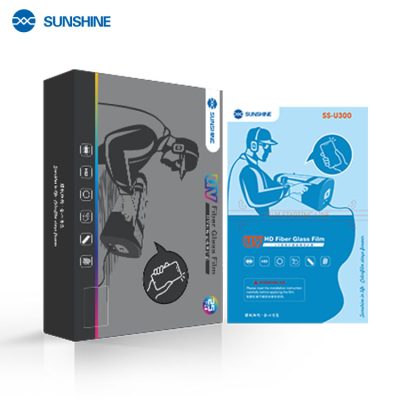 SUNSHINE SS-U300 Película de hidrogel con fibra protectora UV con caja para luz UV