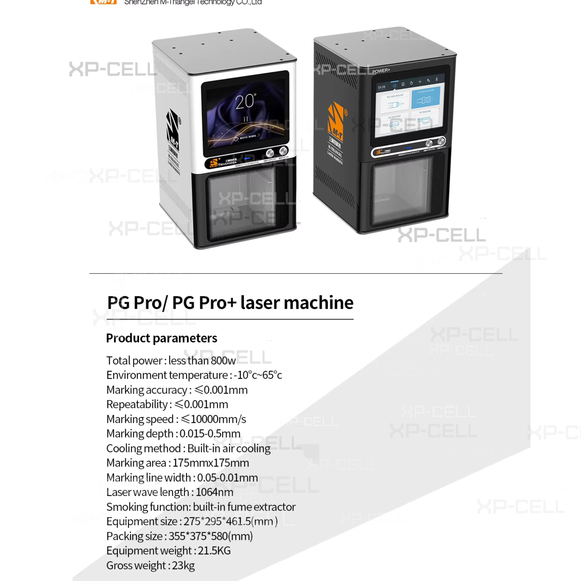 MAQUINA LASER PARA TAPAS M-TRIANGEL PG PRO 8W PG PRO PLUS 20W - Imagen 3
