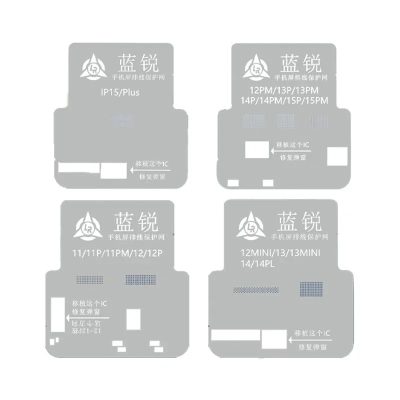 JUEGO DE STENCIL PARA CAMBIO DE IC DE PANTALLAS DEL IP 11-15 PRO MAX