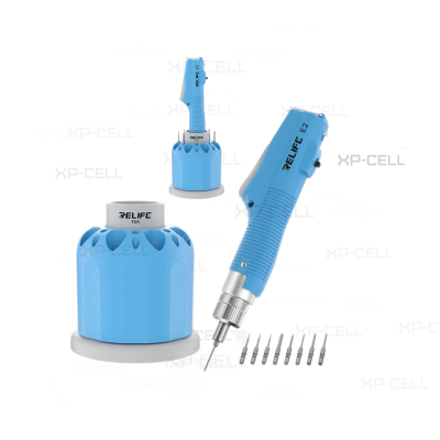 COMBO DESARMADOR ELECTRICO RELIFE E2 CON SOPORTE GIRATORIO