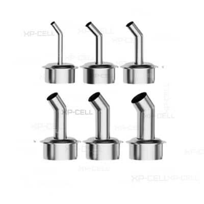 BOQUILLAS DE PISTOLA AIRE CALIENTE 6 PCS OBLICUA Y CURVA 45° RELIFE 861