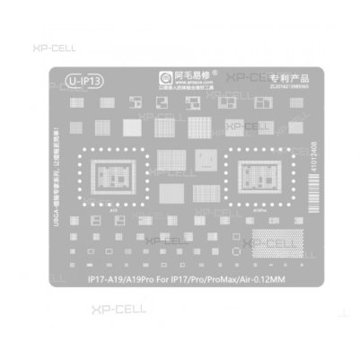STENCIL PARA REBALLING SERIE IP 17/ 17 PRO / 17 PRO MAX / AIR