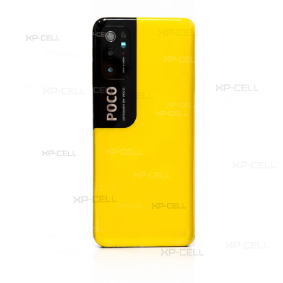 TAPADERA CON LENTE  XIAOMI POCO M3 PRO (AMARILLA)