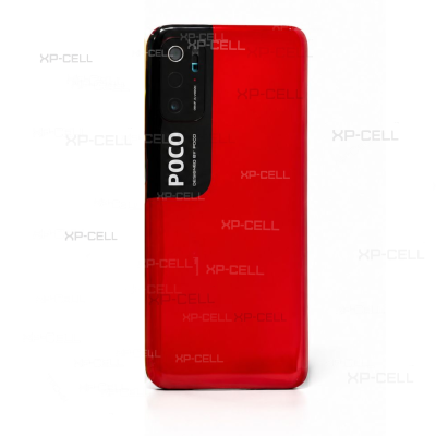 TAPADERA CON LENTE  XIAOMI POCO M3 PRO (ROJA)