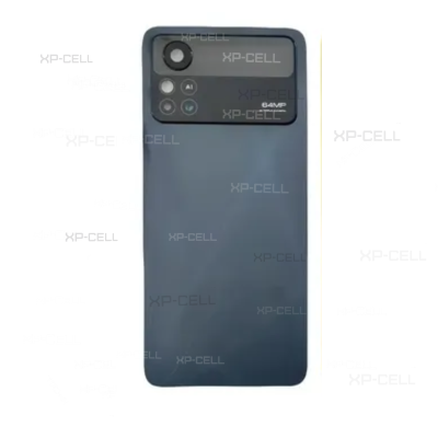 TAPADERA XIAOM POCO M4 PRO CON LENTE (NEGRA)