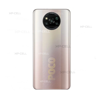 TAPADERA CON LENTE XIAOMI POCO X3 (DORADA)