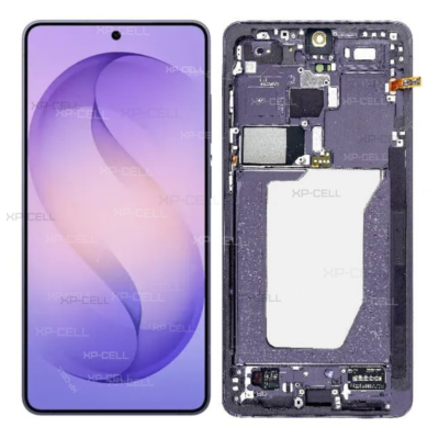 PANTALLA COMPATIBLE PARA SAMSUNG S26 ULTRA (PREMIUM CON MARCO) VIOLETA